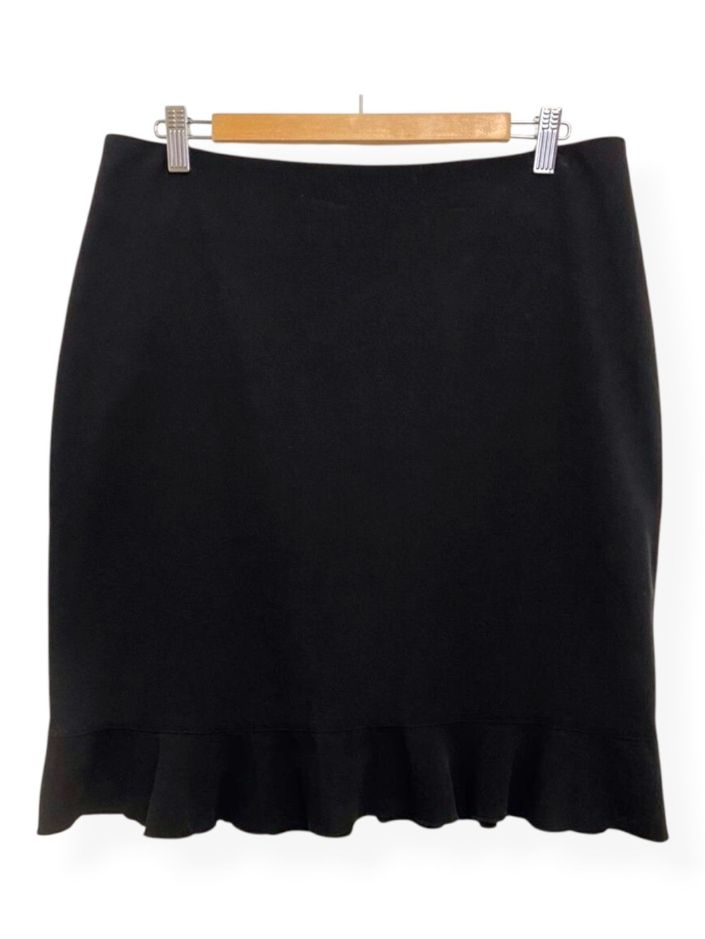SANDRA Angelozzi woven black skirt size 12 woven buttom